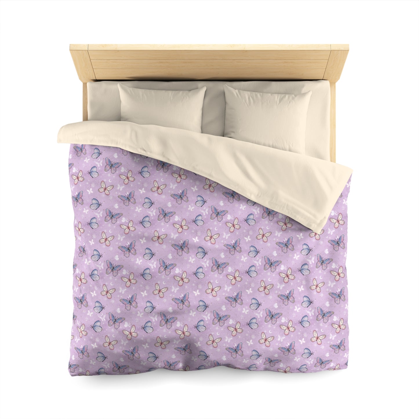 Pastel Wing Parade Microfiber Duvet Cover