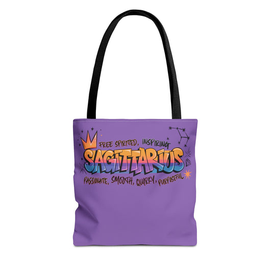Sagittarius Street Art Canvas Tote Bag