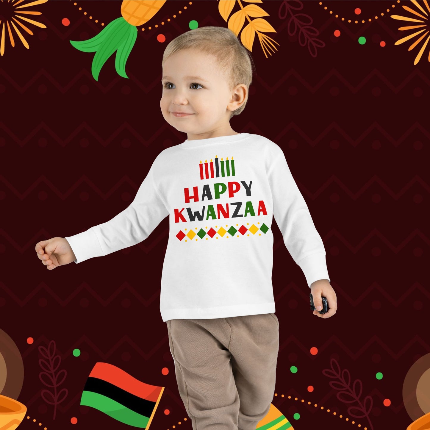 Seven Candles of Culture Toddler Long Sleeve Tee