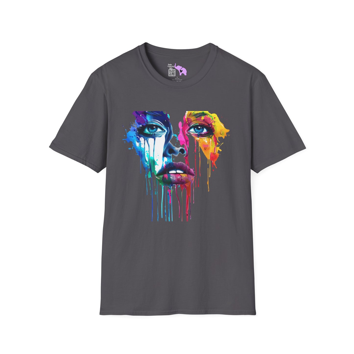 Colorful Face Adult T-shirt