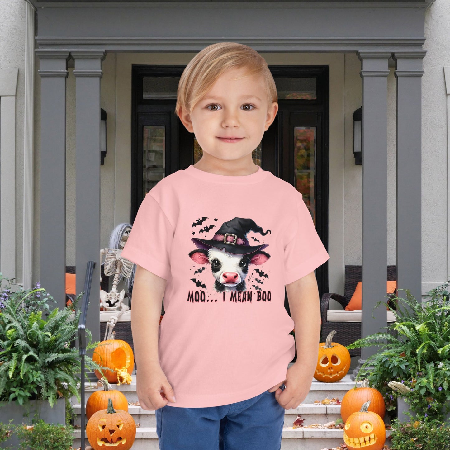 Moo I Mean Boo Toddler Tee