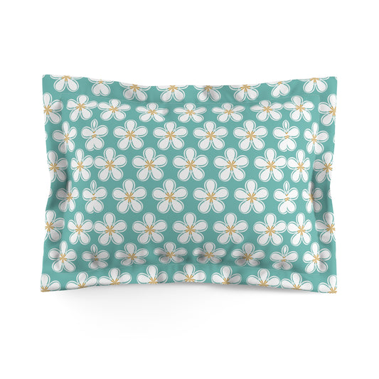 Tealberry Blooms Microfiber Pillow Sham