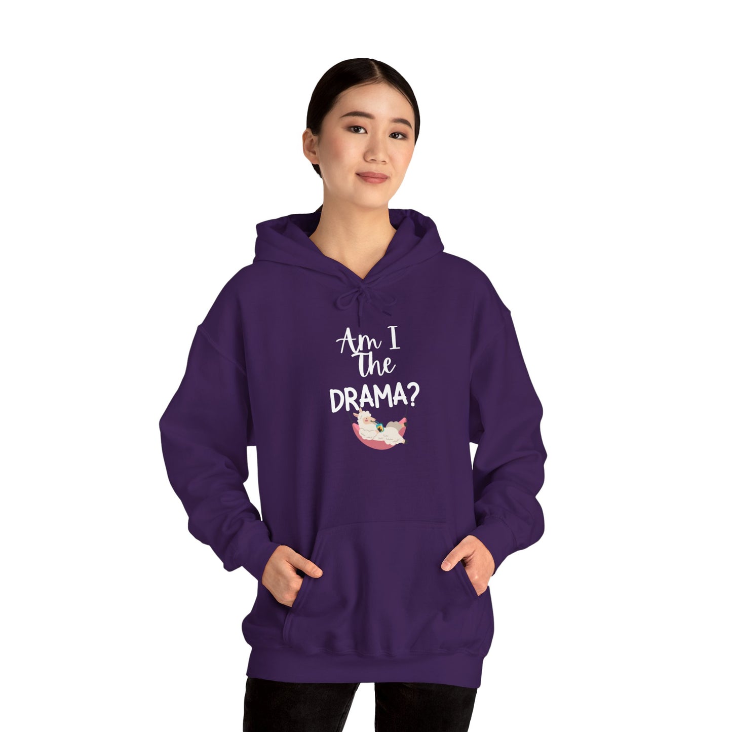 Am I The Drama (Lama) Heavy Blend™ Hooded Sweatshirt