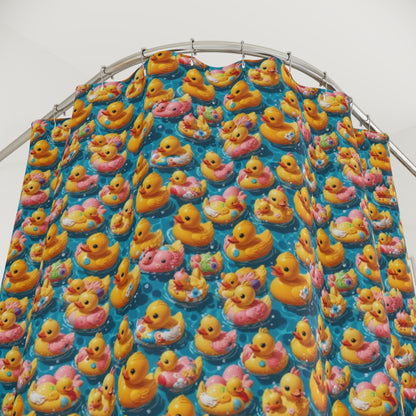 Cute Rubber Ducks Shower Curtain