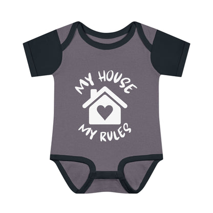 My House My Rules Infant Baby Rib Bodysuit