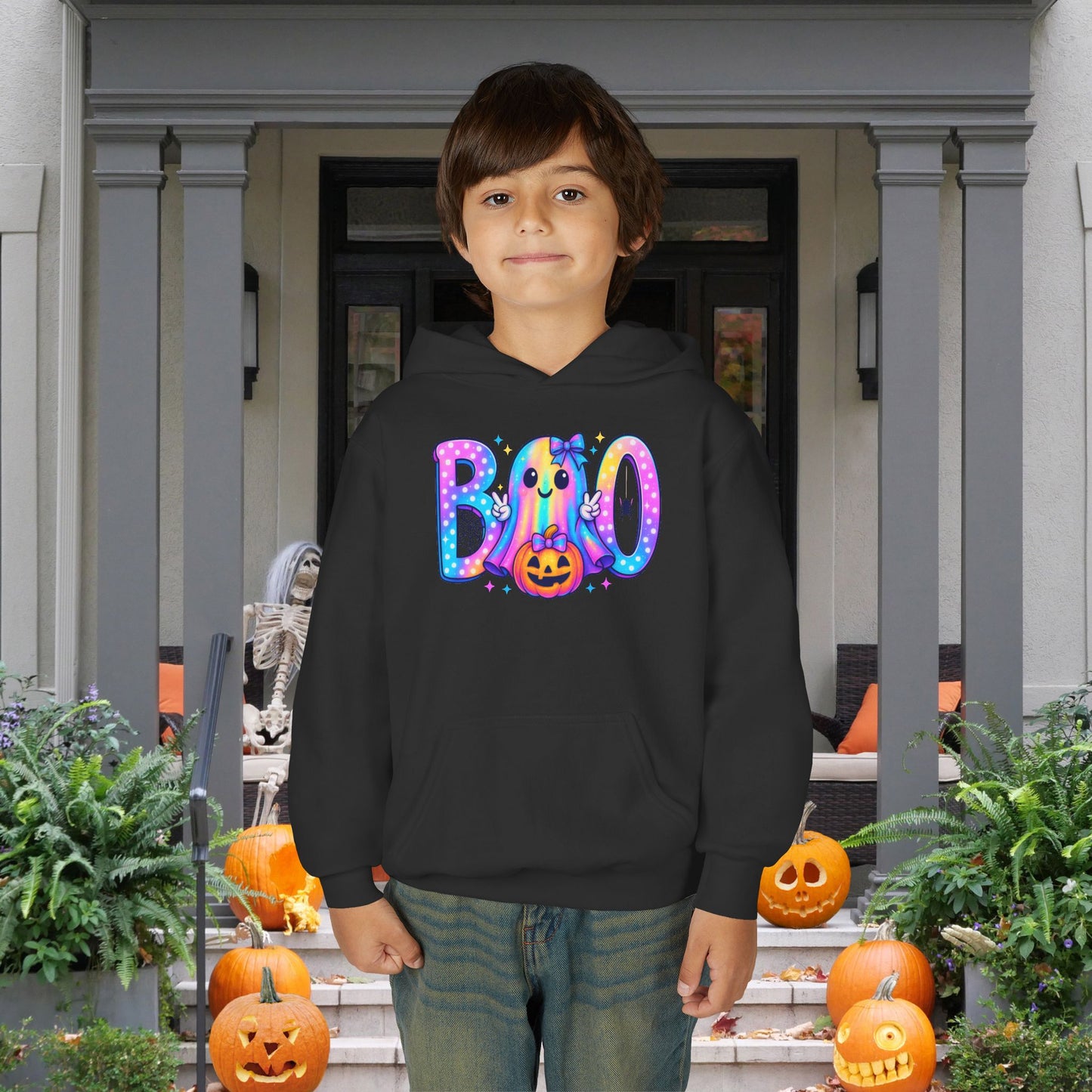 Pastel Boo Youth Hoodie