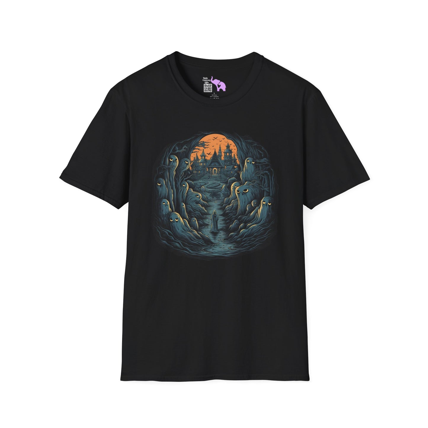 Creepy Ghost 13 Adult T-shirt