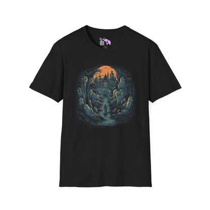Creepy Ghost 13 Adult T-shirt