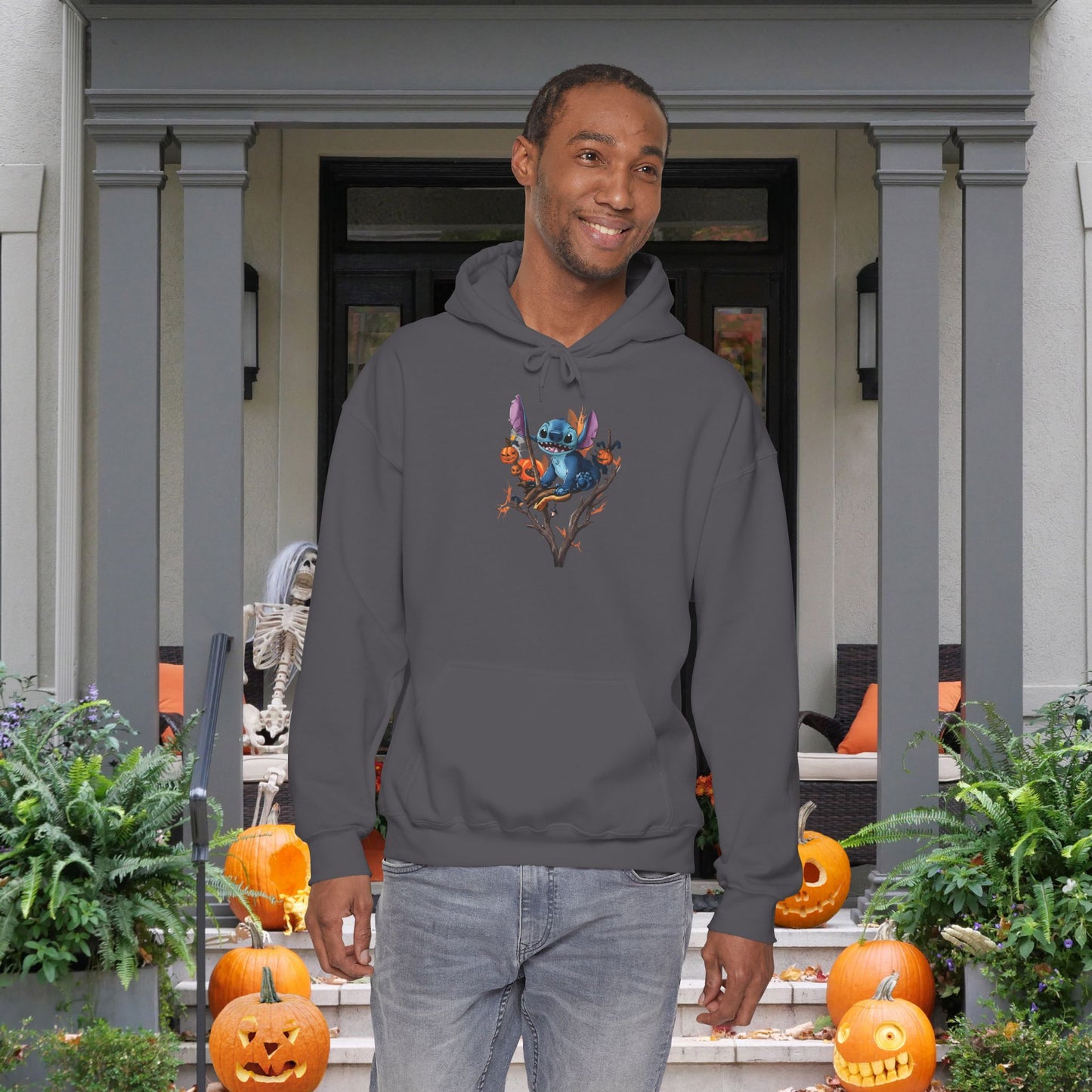 Spooky Stitch in Tree  Heavy Blend™ Hooded Sweatshirt