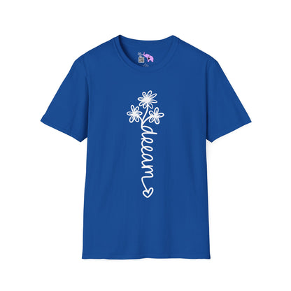 Dreams (Vertical, Floral) Adult T-shirt