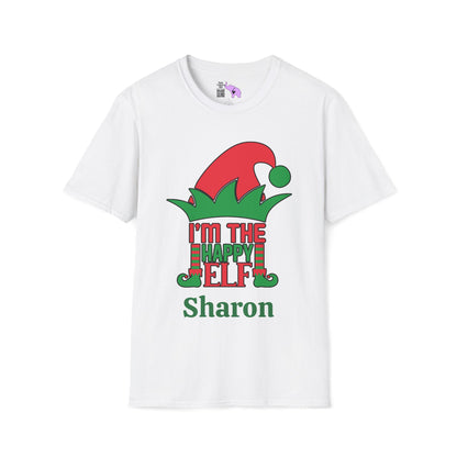 I'm The Happy Elf Personalized Adult T-shirt