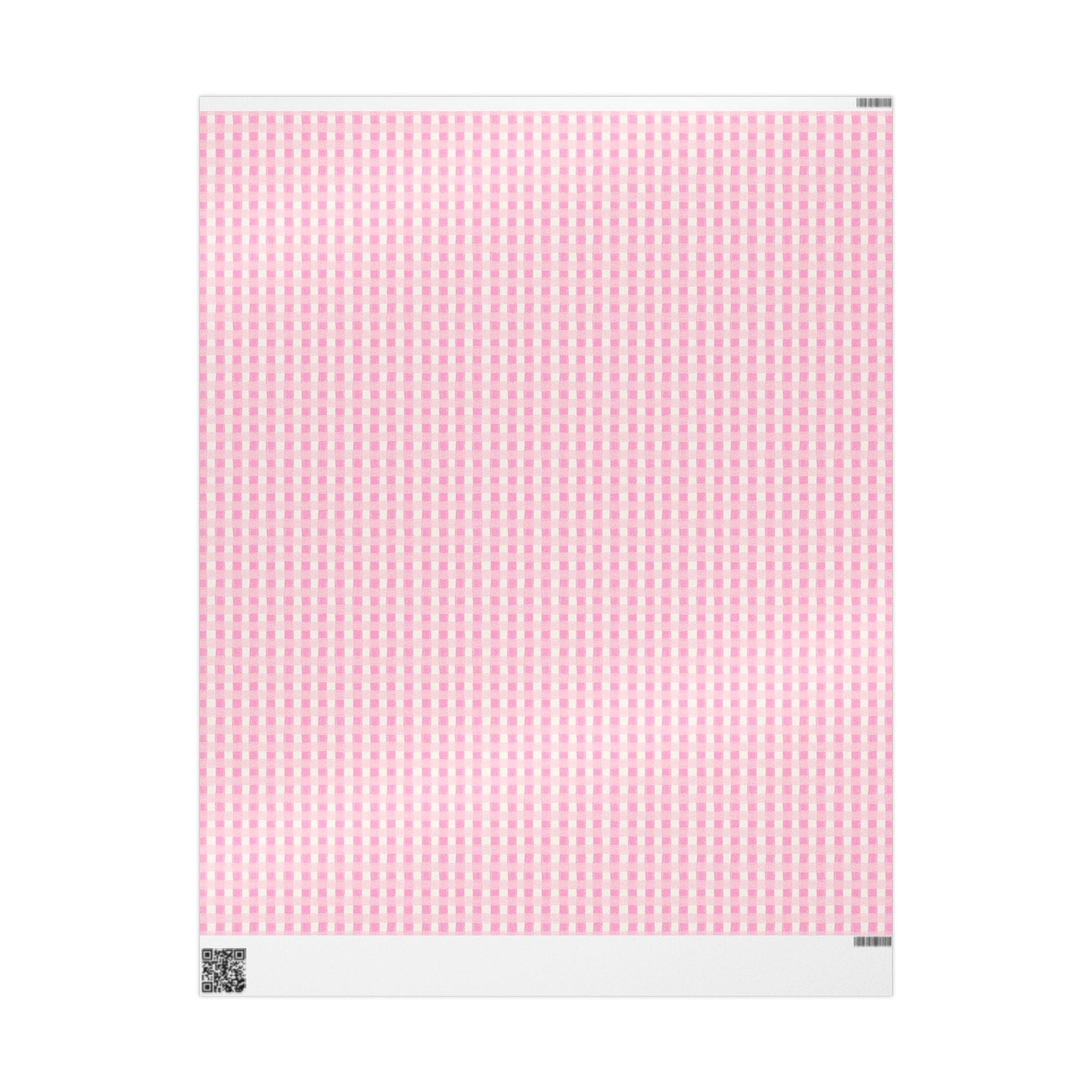 Dreamy Rose Gingham Wrapping Paper