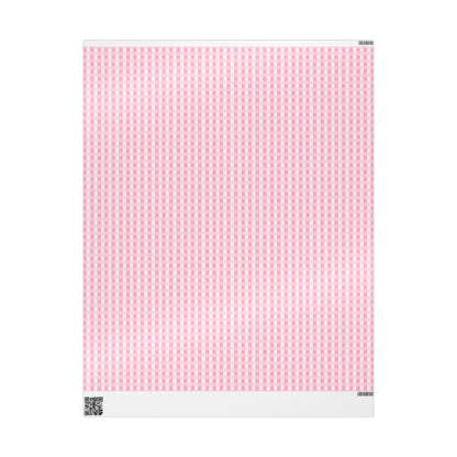 Dreamy Rose Gingham Wrapping Paper