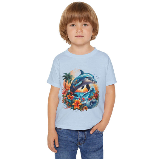 Tropical Dolphin Heavy Cotton™ Toddler T-shirt