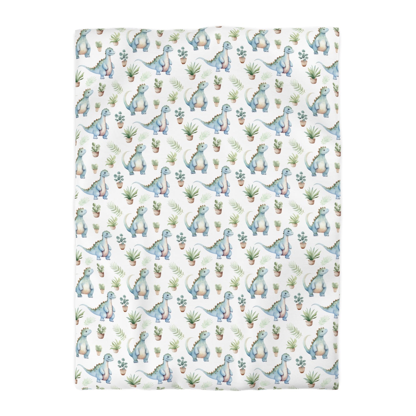 Adorable Dinosaurs Microfiber Duvet Cover