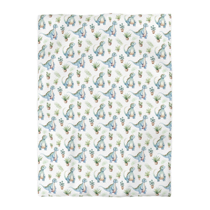 Adorable Dinosaurs Microfiber Duvet Cover