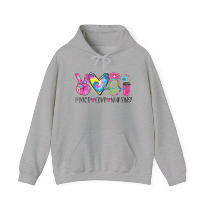 Love Peace Nursing Heavy Blend™ Hooded Sweatshirt