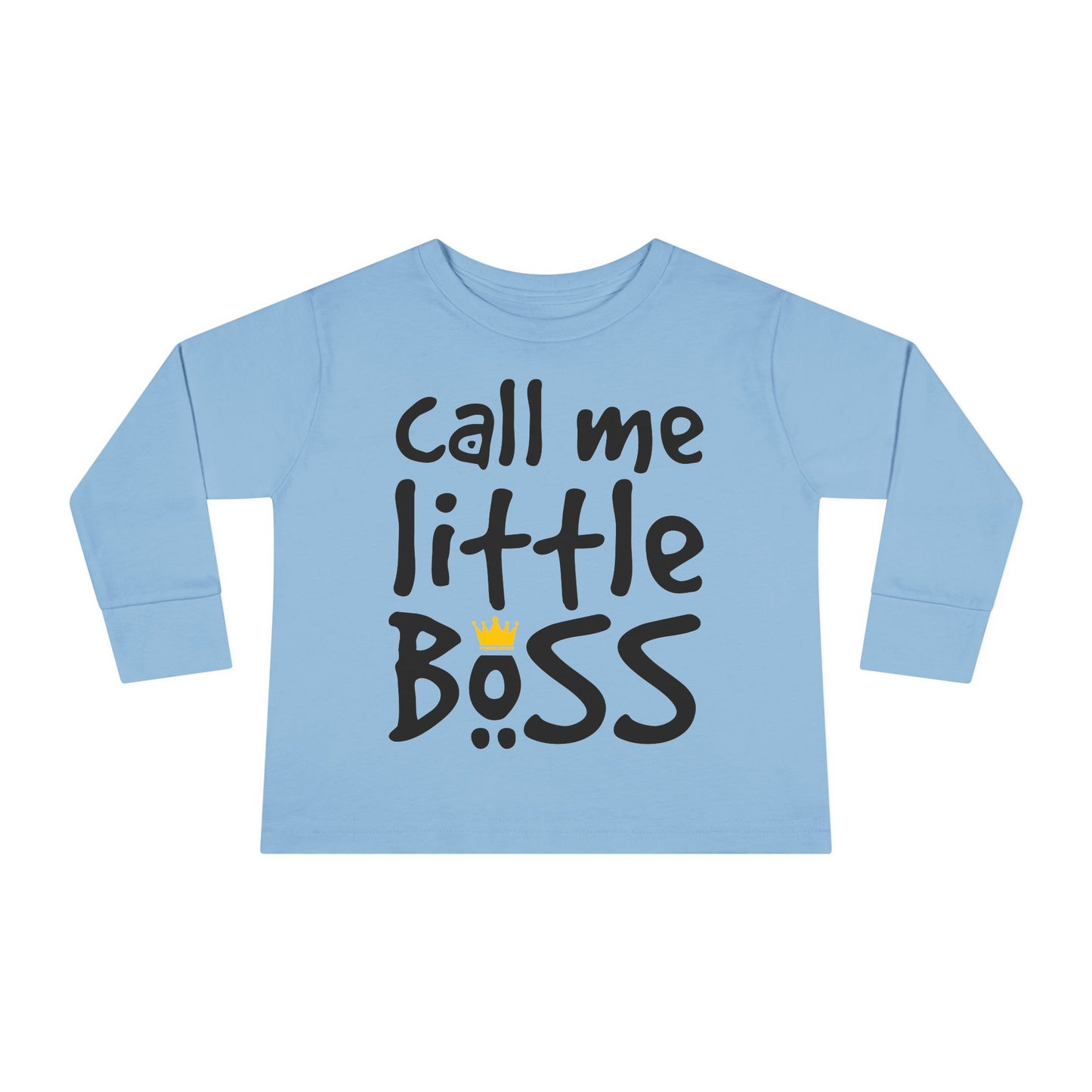 Call Me Little Boss Toddler Long Sleeve Tee