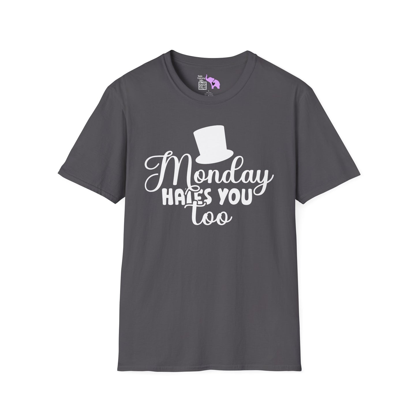 Monday Hates You Too Adult T-shirt