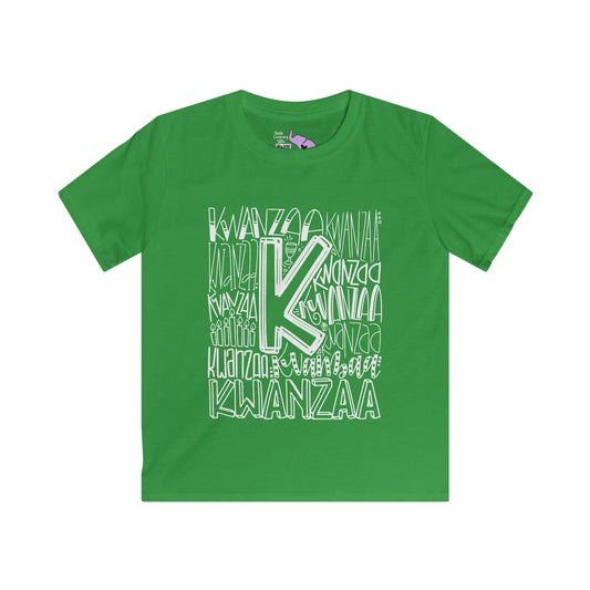 Kwanzaa Wordcloud Youth Softstyle Tee