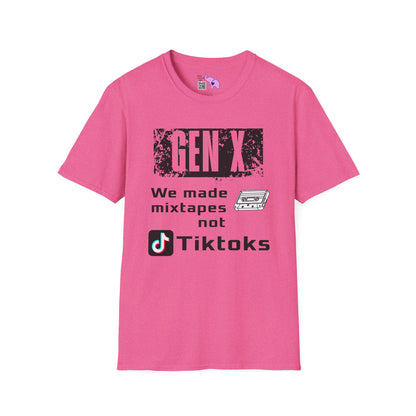 Gen X We Made Mixtapes Not Tiktoks Adult T-shirt