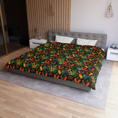 Kujichagulia Waves Microfiber Duvet Cover
