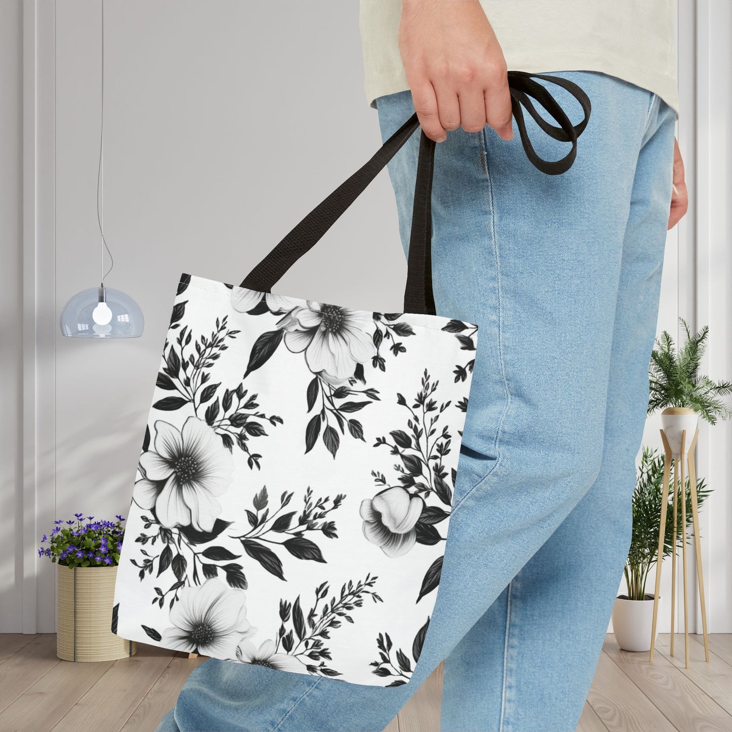 Garden Sketch Canvas Tote Bag