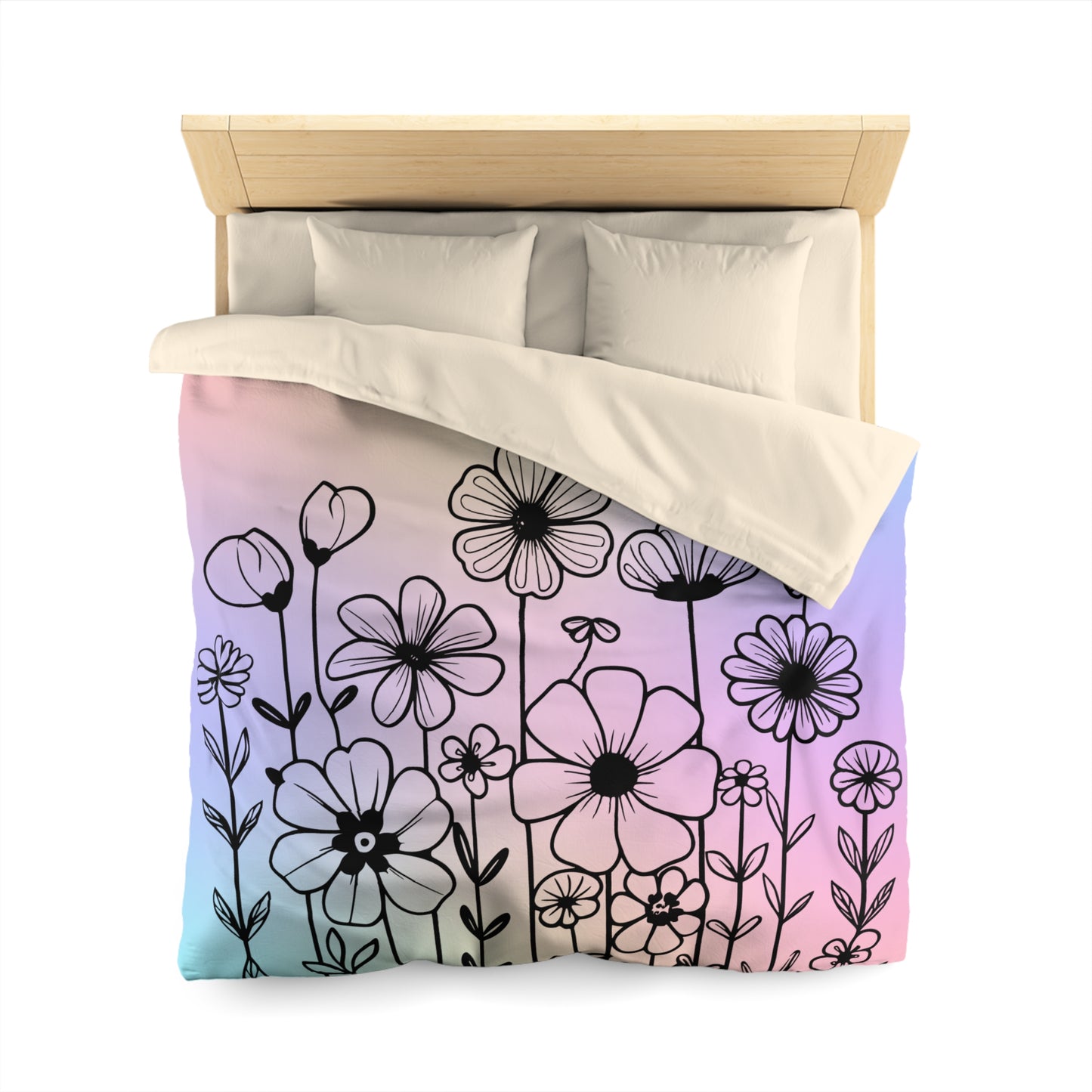 Spring Bloom Microfiber Duvet Cover