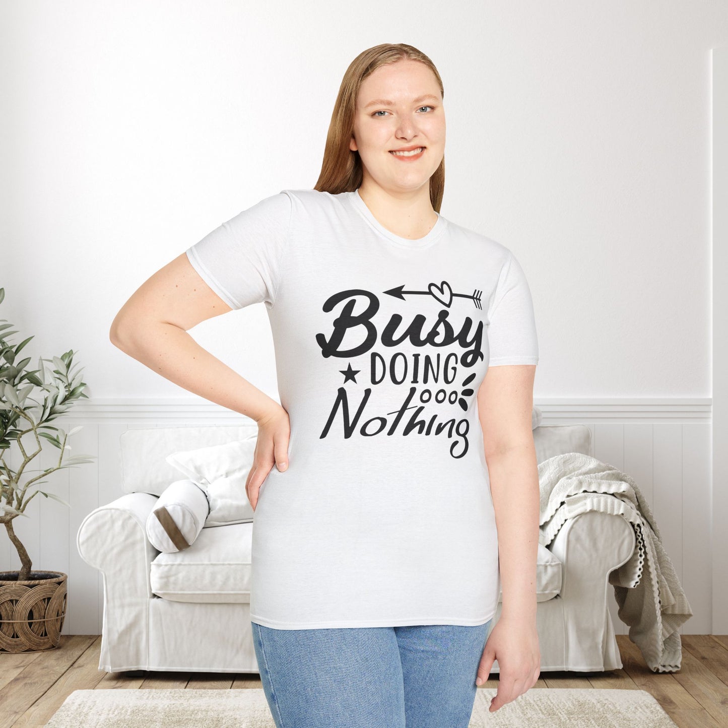 Busy Doing Nothing Adult T-shirt