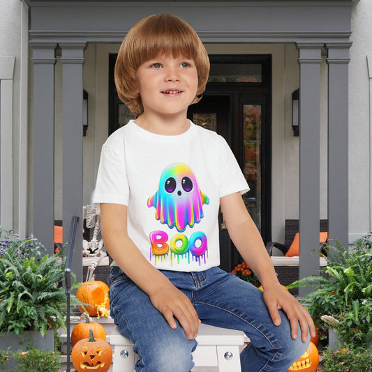 Neon Ghostly Boo Heavy Cotton™ Toddler T-shirt