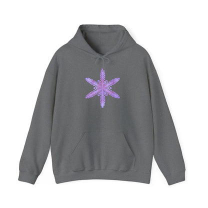 Large Snowflake 2 Adult Heavy Blend™ Hoodie