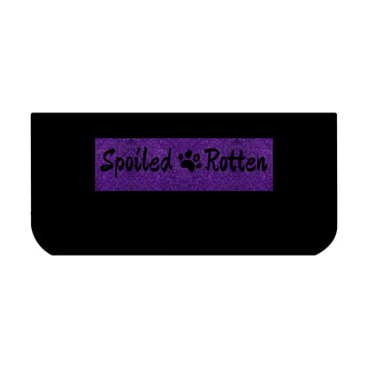 Spoiled Rotten Purple Dog Bowl