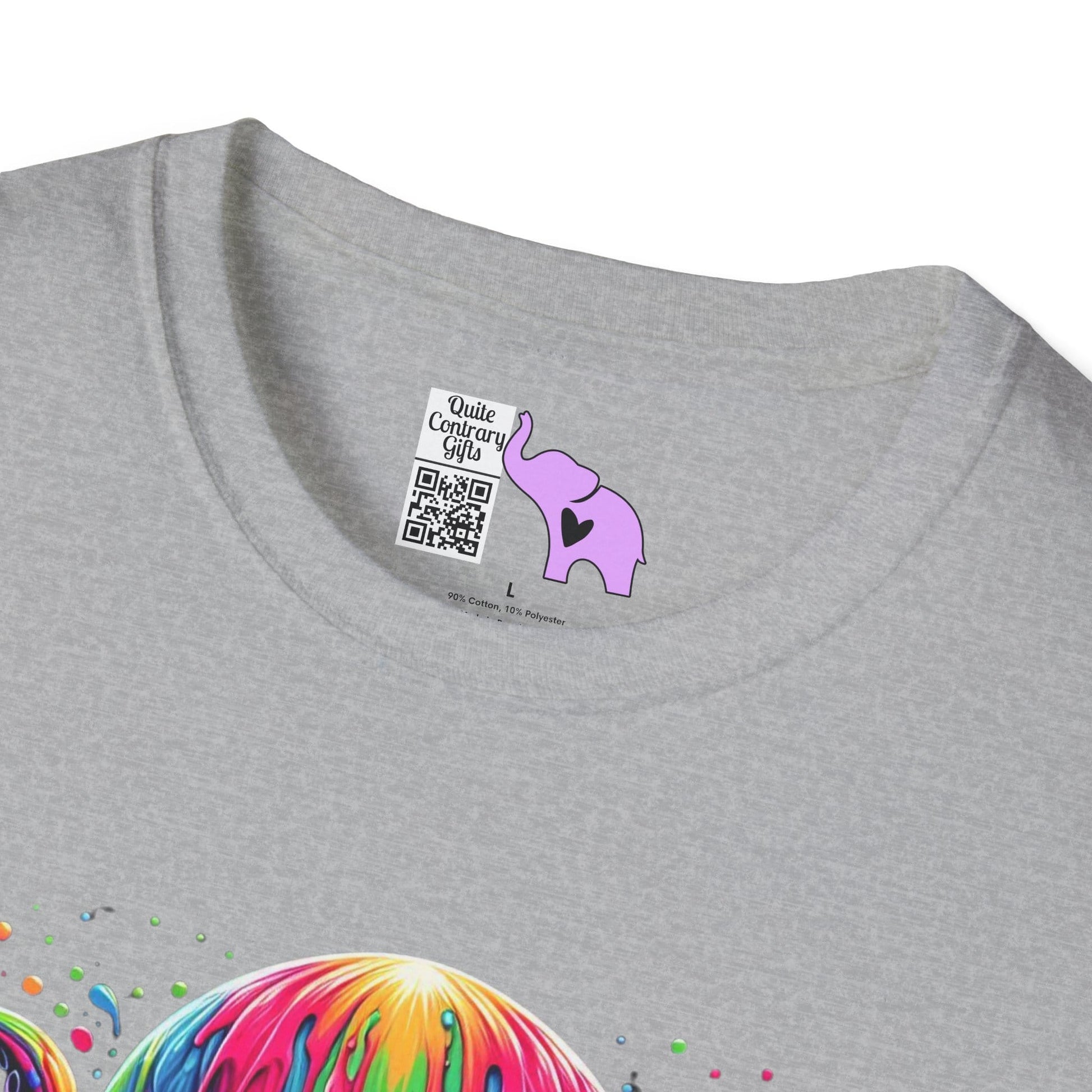 Colorful Skeleton Octopus Adult T-shirt