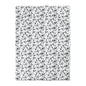 Black & White Five Petal Floral Microfiber Duvet Cover