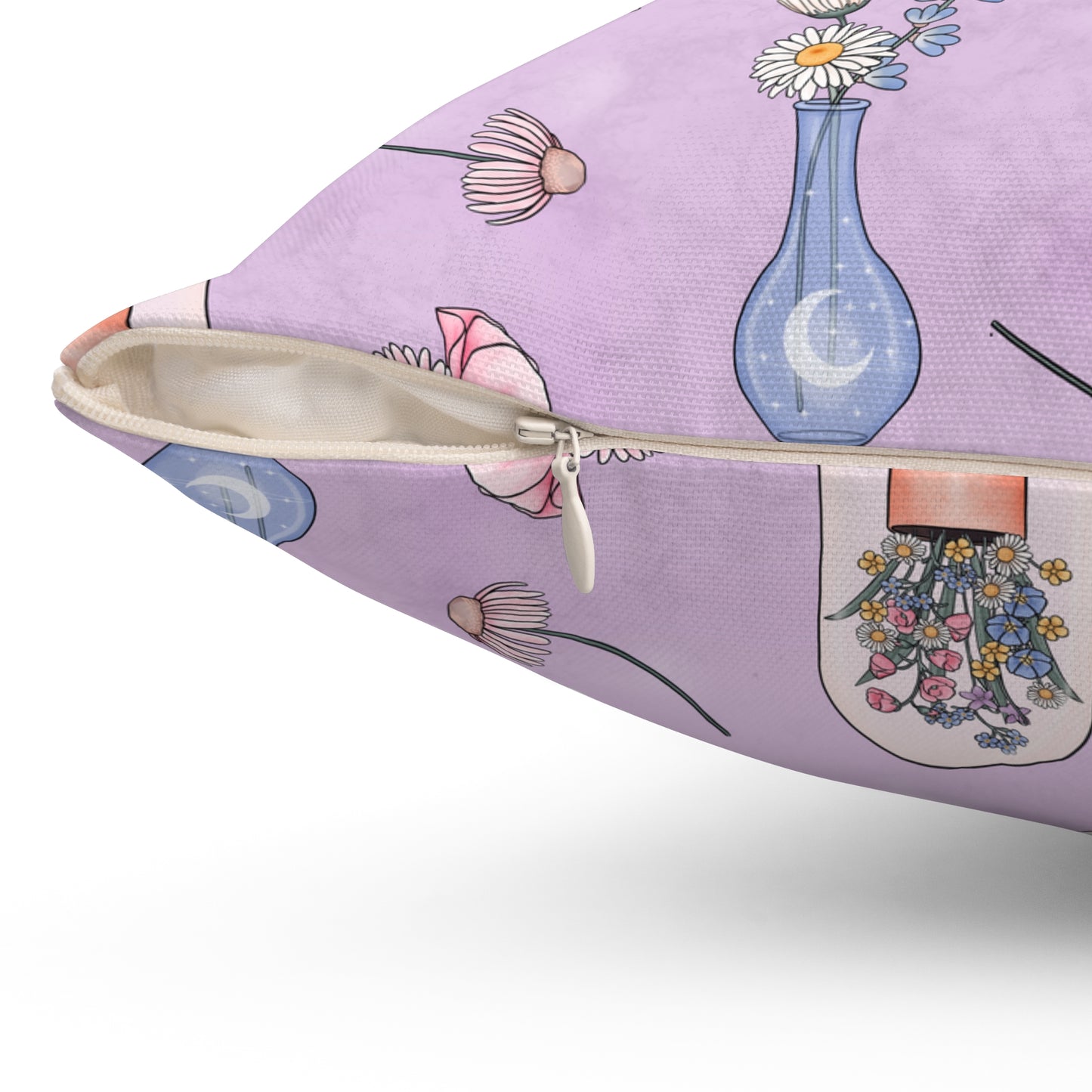 Lilac Meadow Keepsakes Throw Pillow