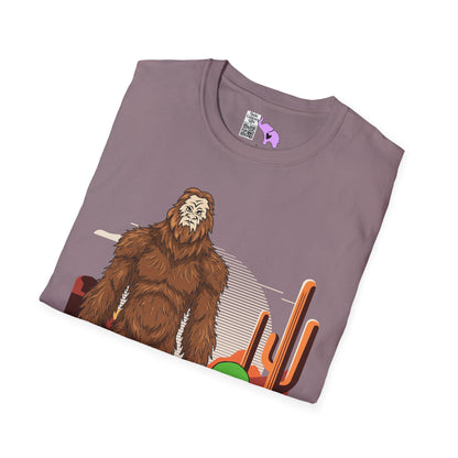 Bigfoot & Alien Adult T-shirt