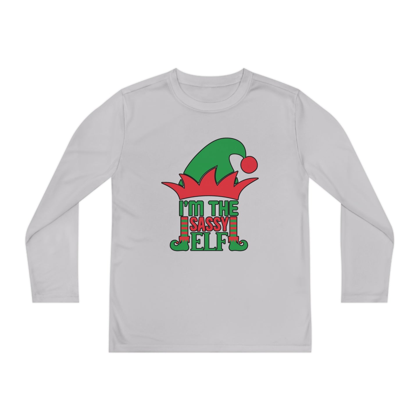 I'm The Sassy Elf Youth Long Sleeve Tee