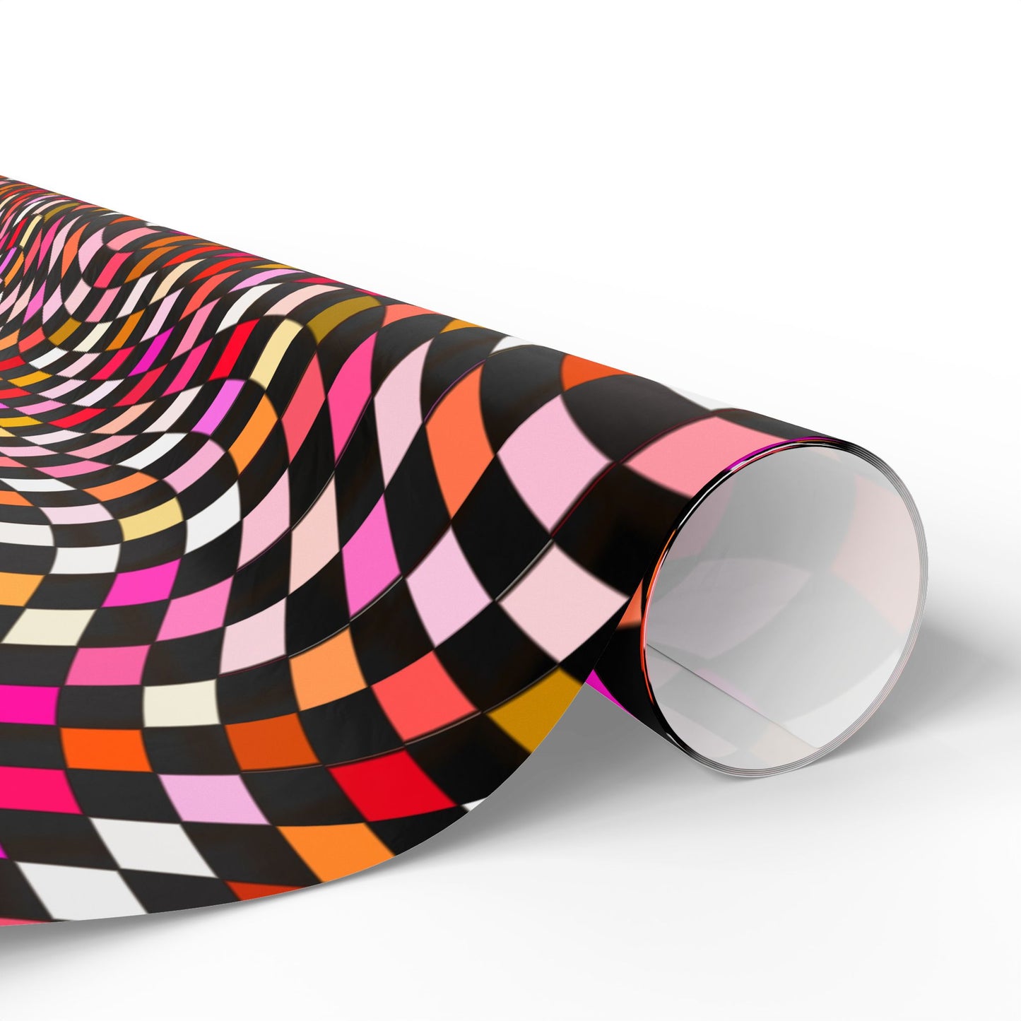 Warped Red Checkered Wrapping Paper
