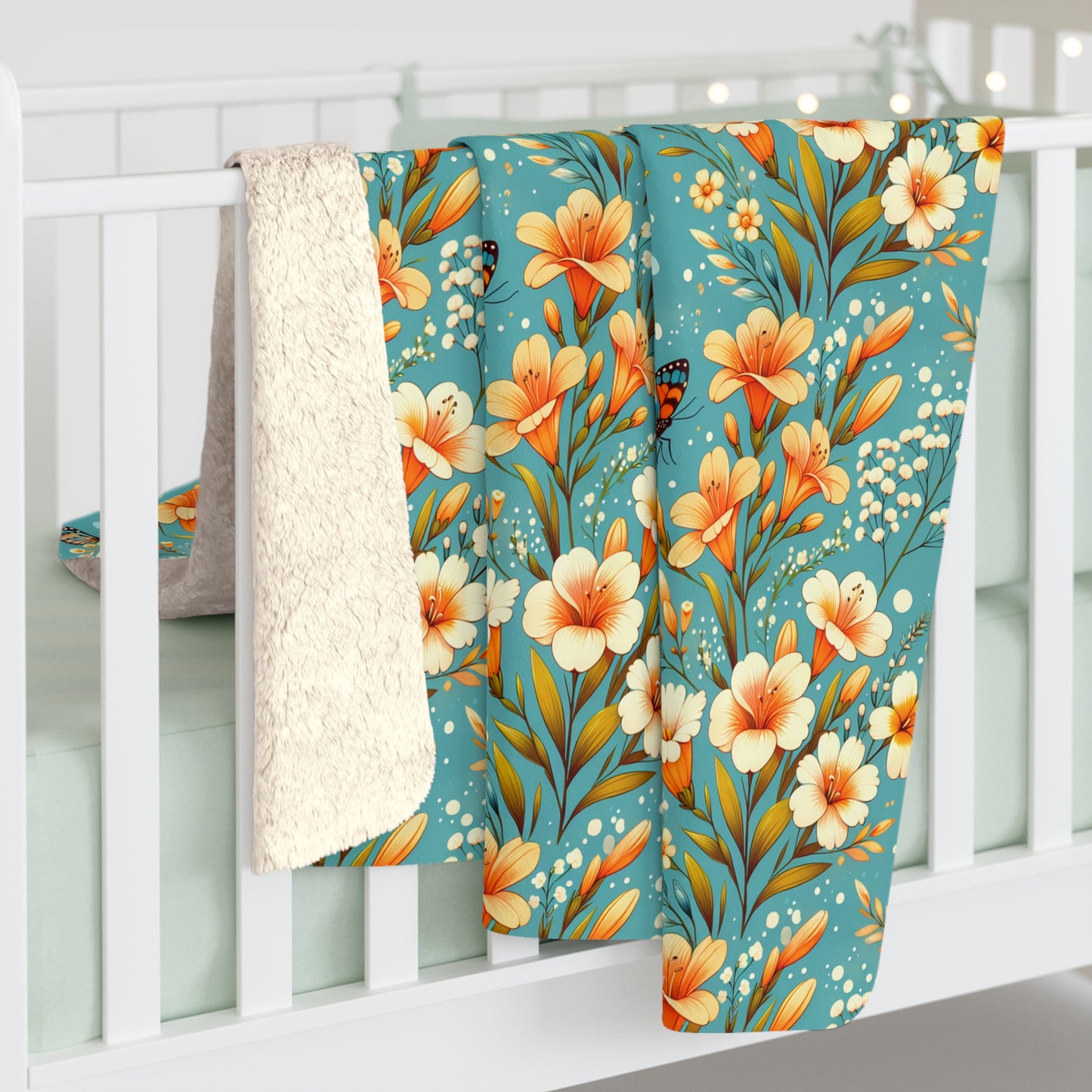 Petals & Wings Fleece Blanket