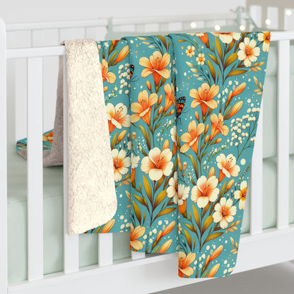 Petals & Wings Fleece Blanket