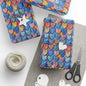 Color Pop Leather Hearts Wrapping Paper