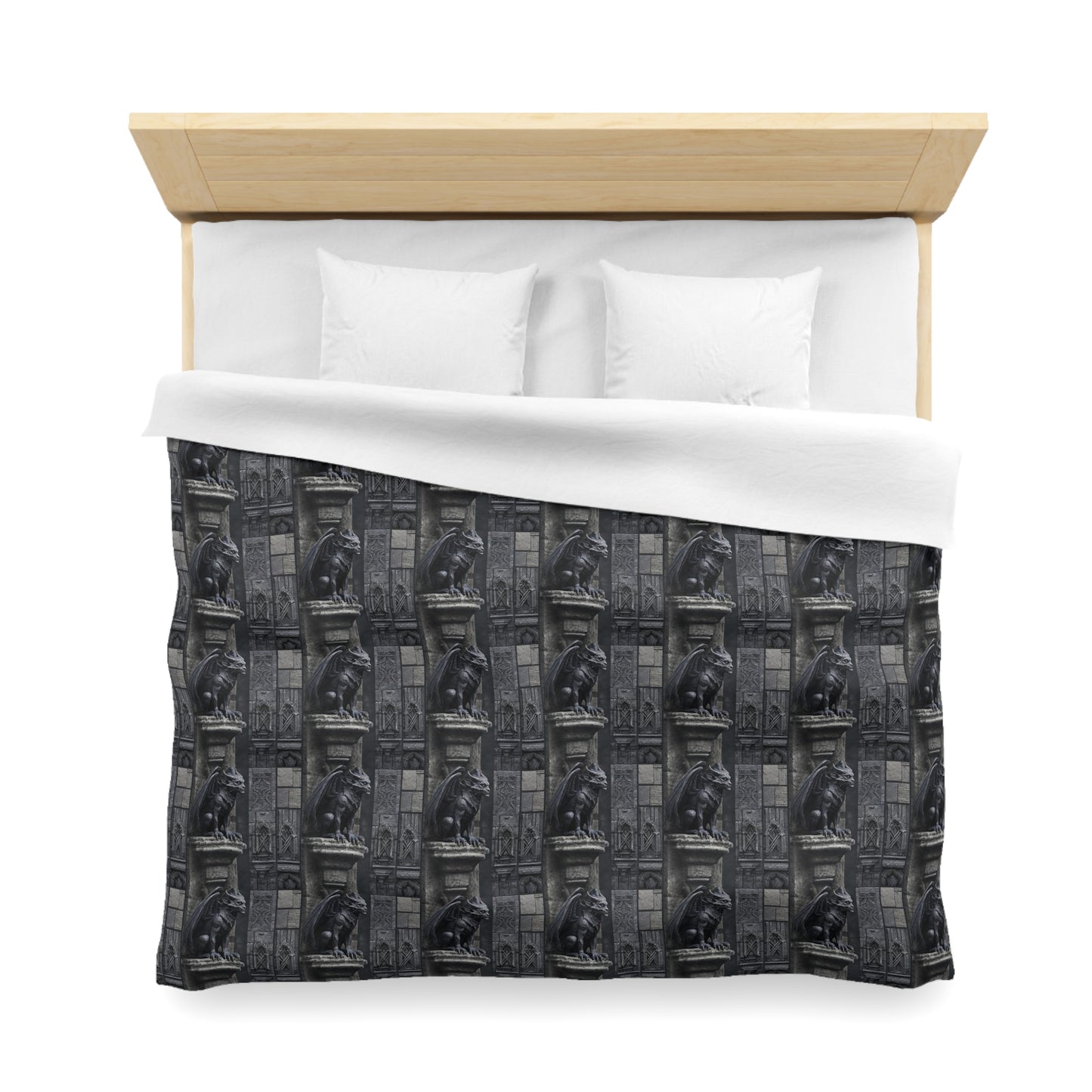 Gargoyle Vigil Microfiber Duvet Cover