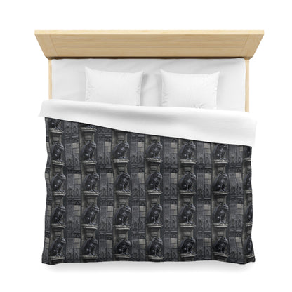 Gargoyle Vigil Microfiber Duvet Cover