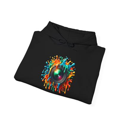 Colorful Cameral Lens Heavy Blend™ Hooded Sweatshirt