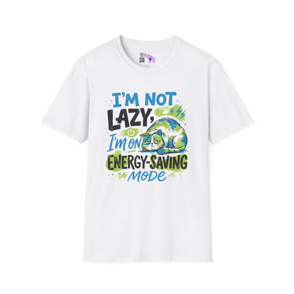 ""I'm Not Lazy, I'm On Energy Saving Mode (Cat) Adult T-shirt