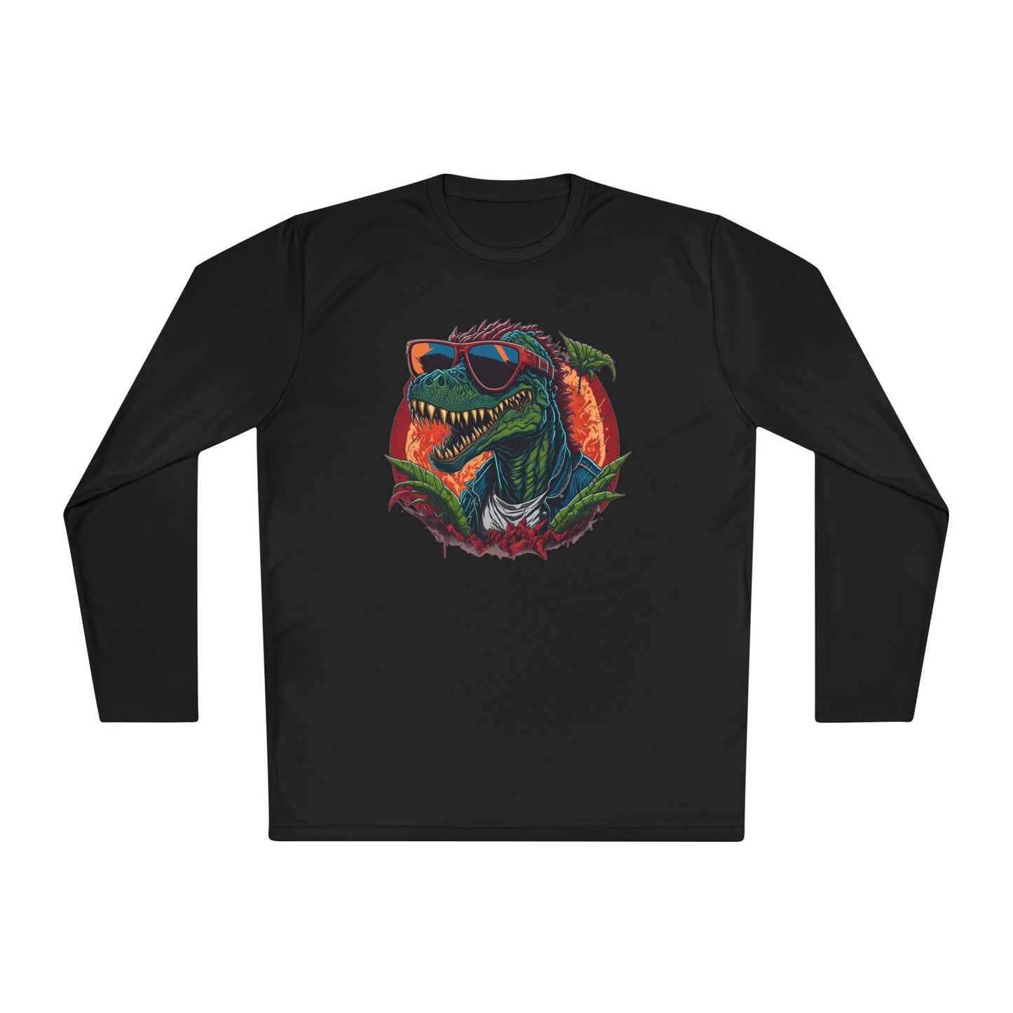 Cool Dinosaur Adult Long Sleeve Tee