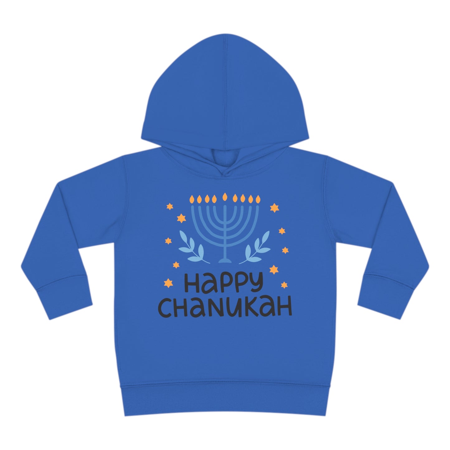 Happy Chanukah Toddler Pullover Fleece Hoodie