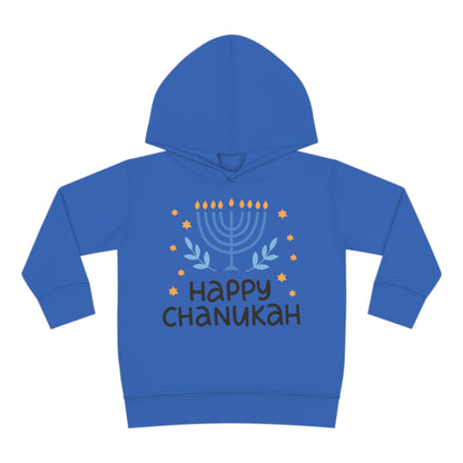 Happy Chanukah Toddler Pullover Fleece Hoodie