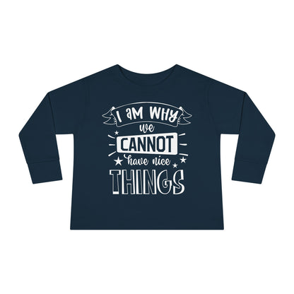 I Am Why We Cannot Have Nice Things Long Sleeve Tee
