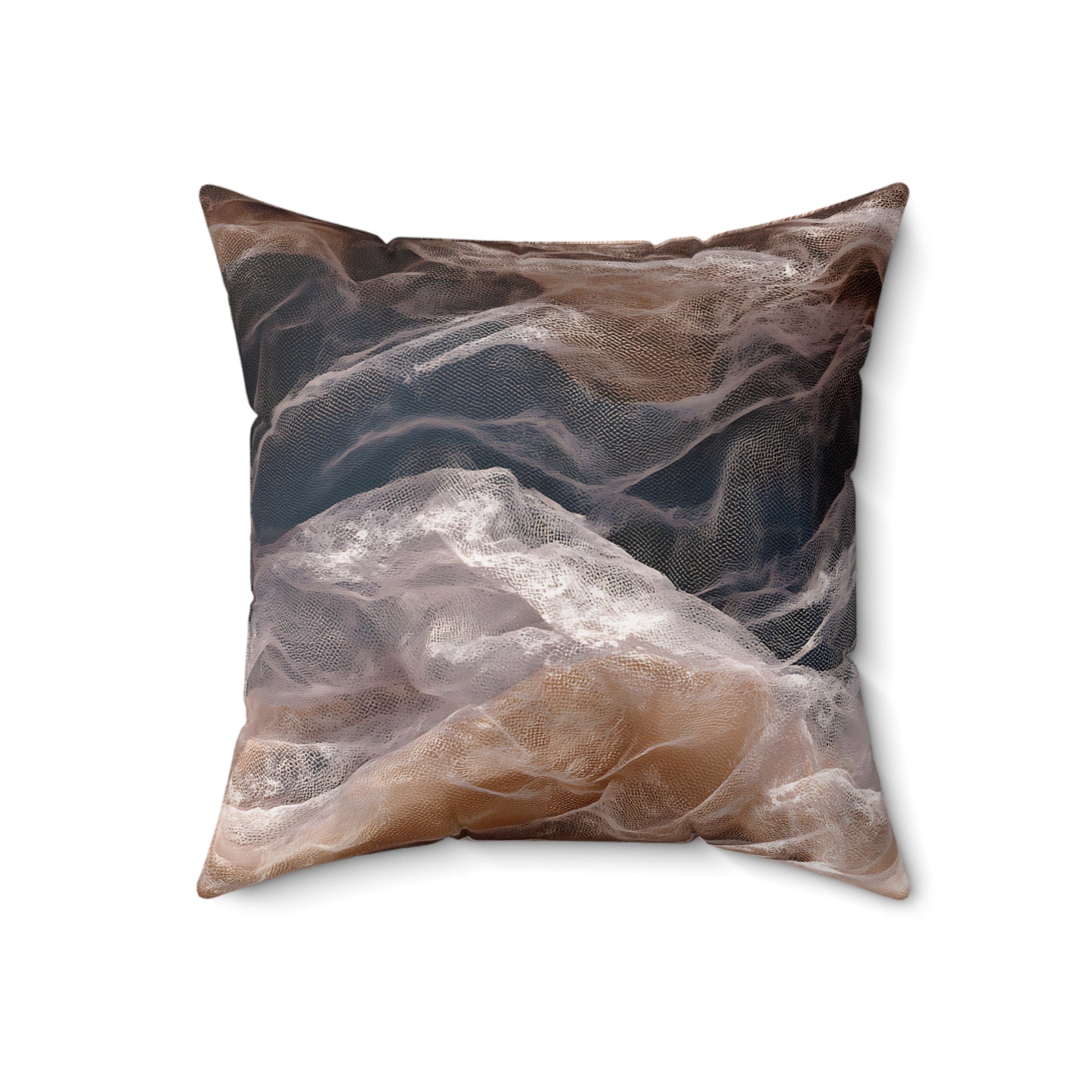 Dawnveil Sheer & Lace Throw Pillow